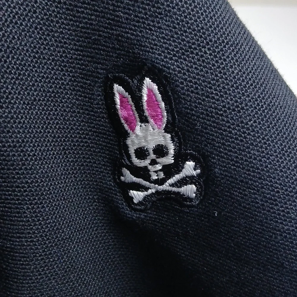 Psycho Bunny‎ Black kids classic pique polo shirt Medium (10/12)